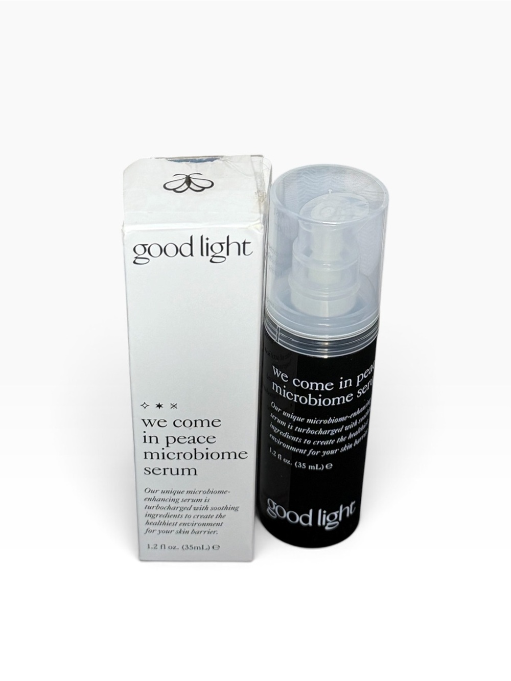 Good Light We Come In Peace Microbiome Serum — Black